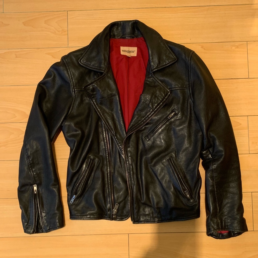 MADE IN ITALY: Levi’s made & crafted leather jacket
